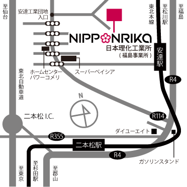 福島事業所周辺地図